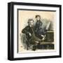 Grieg and His Wife-Erik Henningsen-Framed Art Print