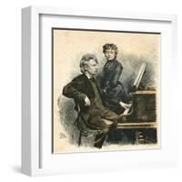 Grieg and His Wife-Erik Henningsen-Framed Art Print