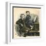 Grieg and His Wife-Erik Henningsen-Framed Art Print