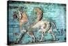 Griffin-Lion Relief in Glazed Brickwork, Achaemenid Period, Ancient Persia, 530-330 Bc-null-Stretched Canvas