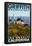 Griffith Observatory Day Scene - Los Angeles, California-null-Framed Poster