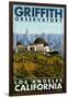 Griffith Observatory Day Scene - Los Angeles, California-Lantern Press-Framed Art Print