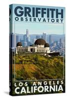 Griffith Observatory Day Scene - Los Angeles, California-Lantern Press-Stretched Canvas