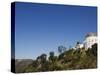 Griffiths Observatory and Hollywood Sign in Distance, Los Angeles, California, USA-Kober Christian-Stretched Canvas