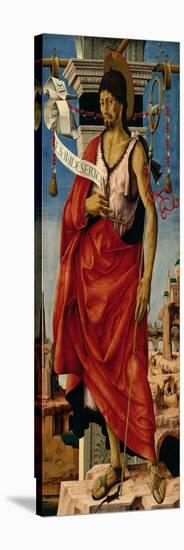 Griffoni Polyptych- St John the Baptist-Francesco del Cossa-Stretched Canvas