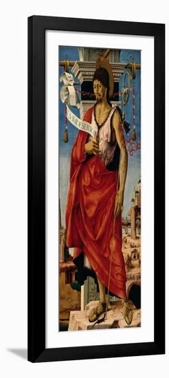 Griffoni Polyptych- St John the Baptist-Francesco del Cossa-Framed Premium Giclee Print