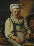 A Girl Placed a Candle before the Icon, 1842-Grigori Karpovich Mikhaylov-Giclee Print