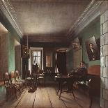 Interior in the Bykov's House, 1850S-Grigori Vasilyevich Yurov-Stretched Canvas