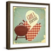 Grill Menu-elfivetrov-Framed Art Print