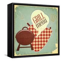 Grill Menu-elfivetrov-Framed Stretched Canvas