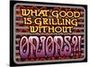 Grill Without Onions-Mark Frost-Stretched Canvas