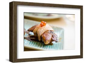 Grilled Foie Gras and Salmon Sushi-zmkstudio-Framed Photographic Print