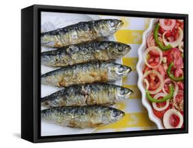 Grilled Sardines, a Delicacy. Setubal, Portugal-Mauricio Abreu-Framed Stretched Canvas