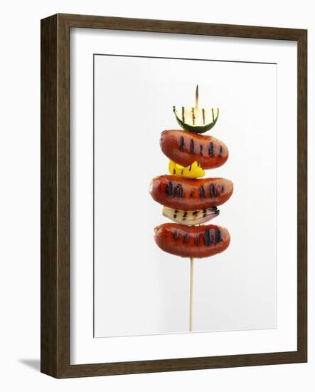 Grilled Sausage Kebab-Pepe Nilsson-Framed Photographic Print