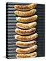 Grilled Sausages from Above-null-Stretched Canvas