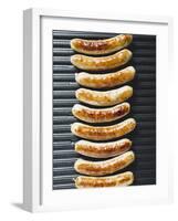 Grilled Sausages from Above-null-Framed Photographic Print