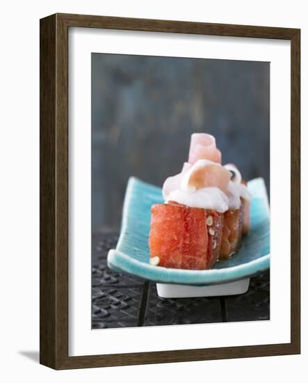 Grilled Watermelon and Snapper-Jan-peter Westermann-Framed Photographic Print