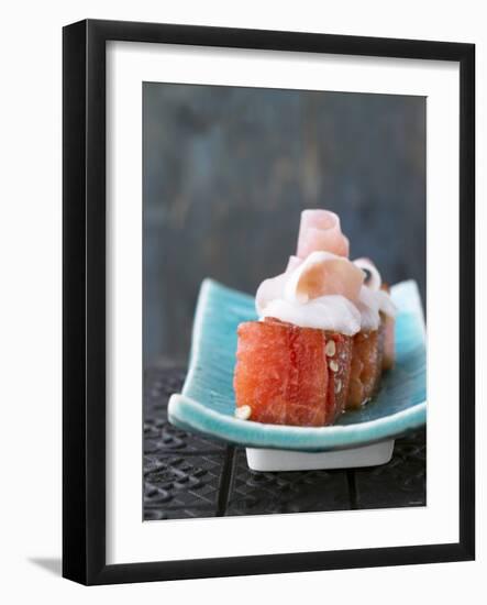 Grilled Watermelon and Snapper-Jan-peter Westermann-Framed Photographic Print