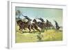 Grimes's Battery Going Up El Pozo Hill-Frederic Sackrider Remington-Framed Giclee Print