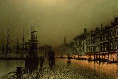 Figure in the Moonlight-Grimshaw-Giclee Print