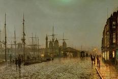 Greenock Dock by Moonlight-Grimshaw-Giclee Print