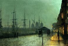 Greenock Dock by Moonlight-Grimshaw-Giclee Print