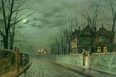 Whitby Harbour by Moonlight, 1870-Grimshaw-Giclee Print