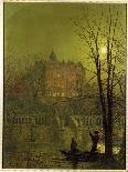 Old English House, Moonlight after Rain, 1883-Grimshaw-Giclee Print