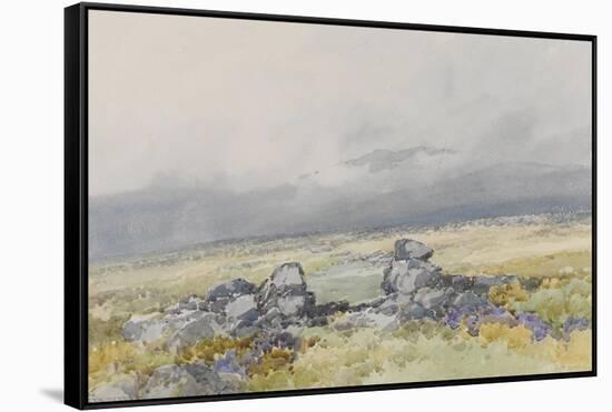 Grimspound, Dartmoor (Showing the Main Entrance from the South) , C.1895-96-Frederick John Widgery-Framed Stretched Canvas