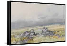 Grimspound, Dartmoor (Showing the Main Entrance from the South) , C.1895-96-Frederick John Widgery-Framed Stretched Canvas