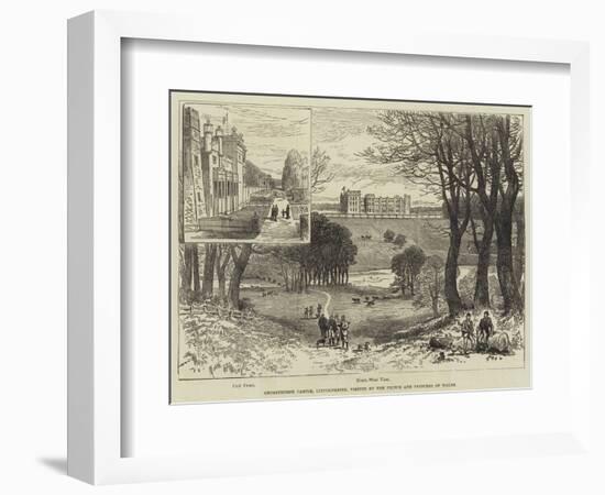 Grimsthorpe Castle, Lincolnshire, Visited by the Prince and Princess of Wales-null-Framed Giclee Print