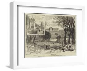 Grimsthorpe Castle, Lincolnshire, Visited by the Prince and Princess of Wales-null-Framed Giclee Print