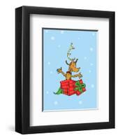 Grinch Collection IV - Max (snow)-Theodor (Dr. Seuss) Geisel-Framed Art Print