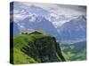 Grindelwald and North Face of the Eiger Mountain, Swiss Alps, Switzerland-Gavin Hellier-Stretched Canvas