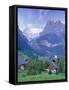 Grindelwald and the North Face of the Eiger, Jungfrau Region, Switzerland-Gavin Hellier-Framed Stretched Canvas