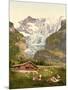 Grindelwald, Chalet and Vischerhorn, Bernese Oberland, Switzerland, C.1890-C.1900-null-Mounted Giclee Print