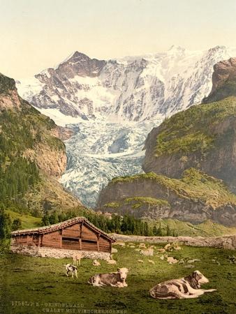 Bernese Oberland 1890's Chalet Suisse Vintage Swiss Photography Poster 