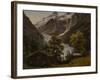 Grindelwald, Switzerland, 1835 oil on board-Thomas Fearnley-Framed Giclee Print