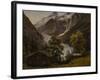 Grindelwald, Switzerland, 1835 oil on board-Thomas Fearnley-Framed Giclee Print