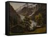 Grindelwald, Switzerland, 1835 oil on board-Thomas Fearnley-Framed Stretched Canvas