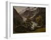 Grindelwald, Switzerland, 1835 oil on board-Thomas Fearnley-Framed Giclee Print