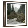 Grindelwald (Switzerland), the Torrent of the Reichenbach and the Welhorn, Circa 1865-Leon, Levy et Fils-Framed Photographic Print