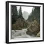 Grindelwald (Switzerland), the Torrent of the Reichenbach and the Welhorn, Circa 1865-Leon, Levy et Fils-Framed Photographic Print