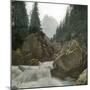 Grindelwald (Switzerland), the Torrent of the Reichenbach and the Welhorn, Circa 1865-Leon, Levy et Fils-Mounted Photographic Print