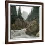 Grindelwald (Switzerland), the Torrent of the Reichenbach and the Welhorn, Circa 1865-Leon, Levy et Fils-Framed Photographic Print