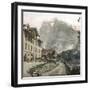 Grindelwald (Switzerland), the Wetterhorn Seen from the Village, Circa 1865-Leon, Levy et Fils-Framed Photographic Print