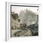 Grindelwald (Switzerland), the Wetterhorn Seen from the Village, Circa 1865-Leon, Levy et Fils-Framed Photographic Print