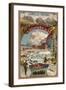 Grindelwald, Switzerland - View of the Bear Hotel Promotional Poster-Lantern Press-Framed Art Print