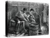 Grinders at Work on a Wheel, C1880-null-Stretched Canvas
