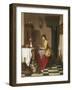 Grinding Coffee-Charles Henri Joseph Grips-Framed Giclee Print